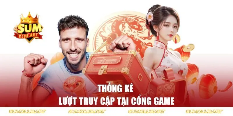Thống kê lượt truy cập tại cổng game Sum club
